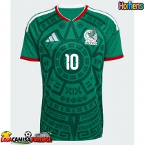 Camisa de Futebol México Alexis Vega #10 Equipamento Principal Mundo 2026 Manga Curta